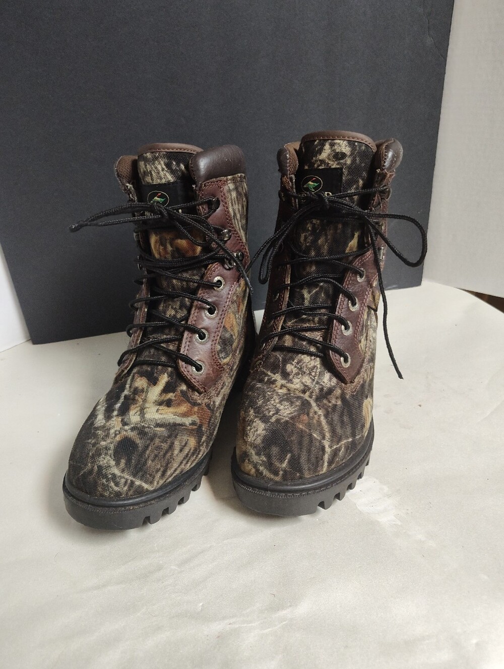 Redhead Camouflage Hunting Lace-Up Boots - Brown Camo Boys Sz 6